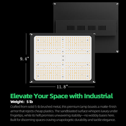 VS1000 Full Spectrum LED Grow Light Board 100W, High PPFD & Low Heat, 2 x 2 Ft. Coverage