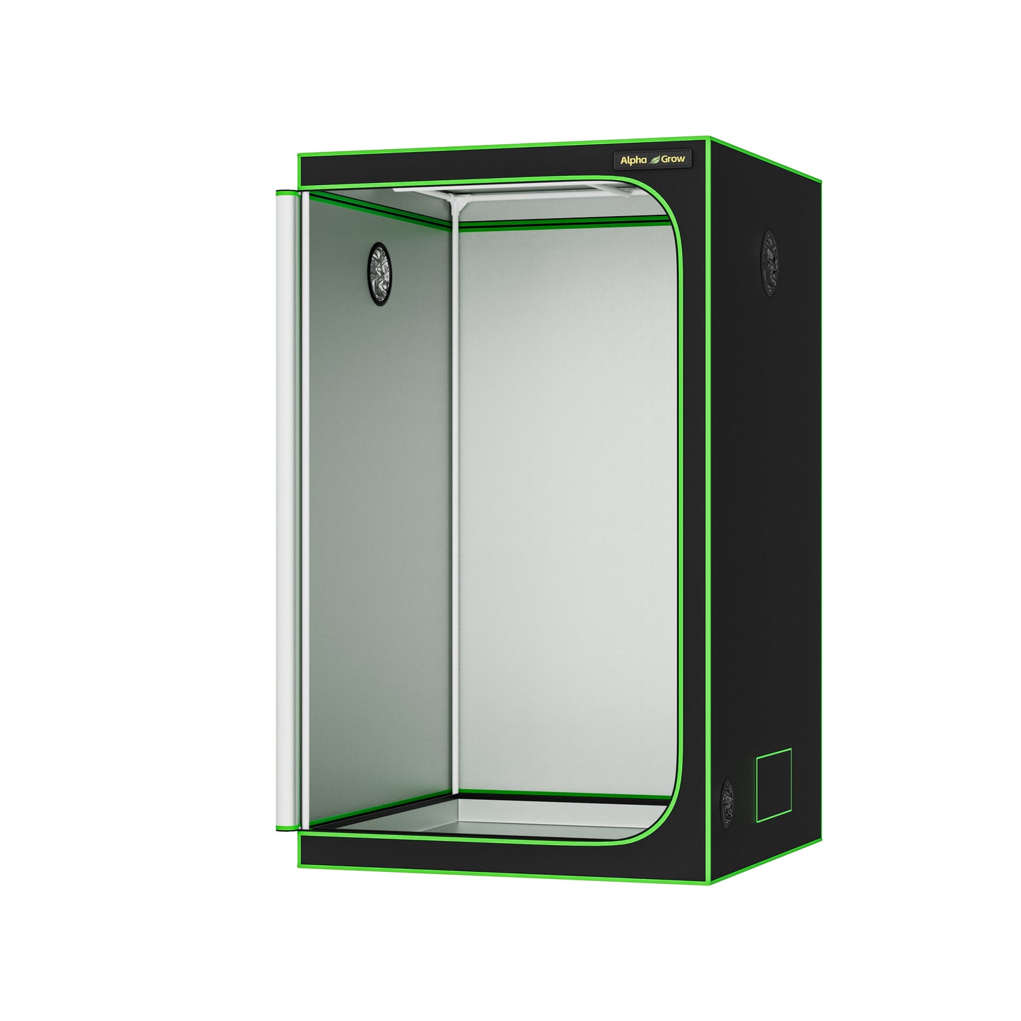 4x4 Grow Tent, 48"x48"x80'' High Reflective 1680D Diamond Mylar Canvas with Observation Window and Floor Tray for Hydroponic Indoor Plant Growing